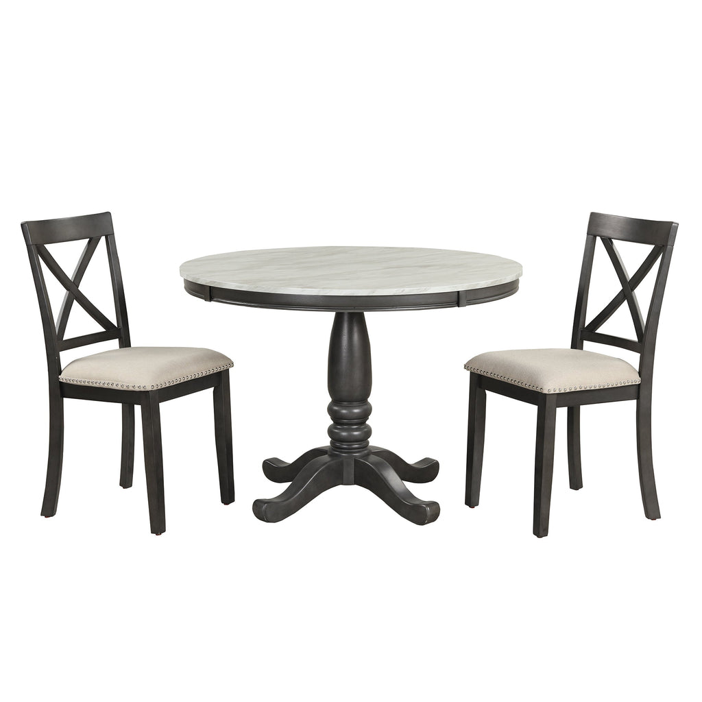 5 Pieces Dining Table and Chairs Set for 4