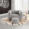 Soft Bean Bag Chair with High Resilient Foam with Footstool