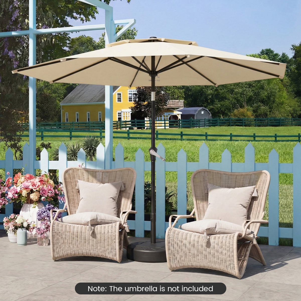 Umbrella Base 90# Heavy Duty Sand Filled Round Market Umbrella Stand