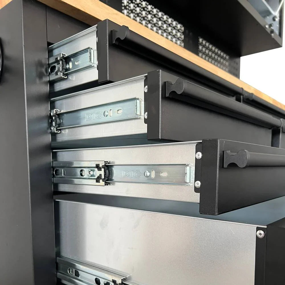 72 inch Rolling Tool Chest with Light & Power Strips, Workbench