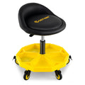 20 Inch-25 Inch Height Adjustable Rolling Garage Stool with Tool Tray