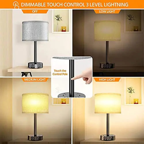 Bedside Table Lamp Alarm Clock