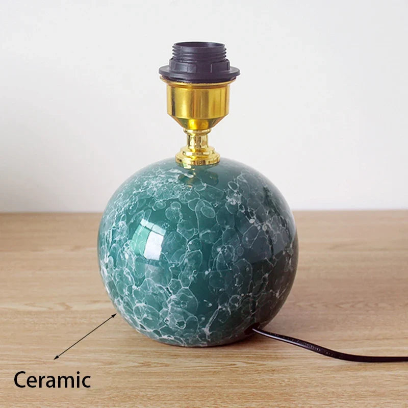 Nordic Pink Ceramic Bedside Table Lamp