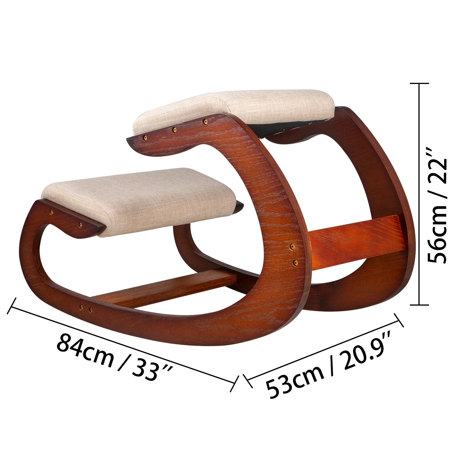 Ergonomic Kneeling Chair Stool W/ Thick Cushion