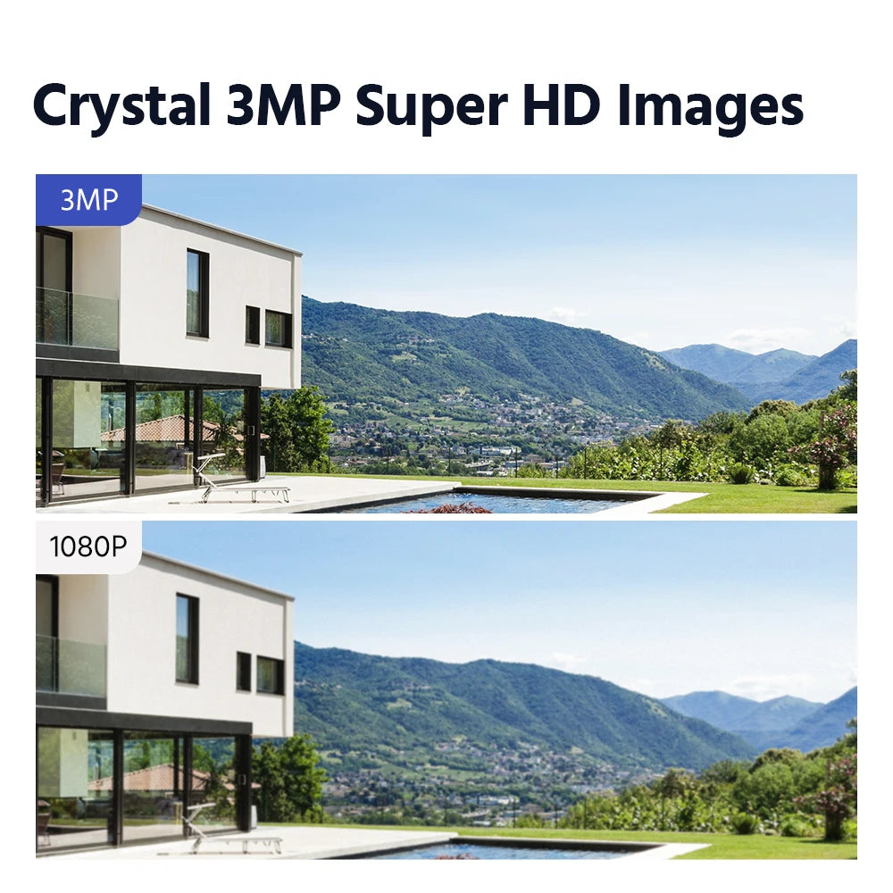 WS300 WiFi Video Surveillance System 5MP NVR 3MP IP Cameras Audio Recording