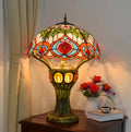 Art Deco Tiffany Parrot Designer Chandelier