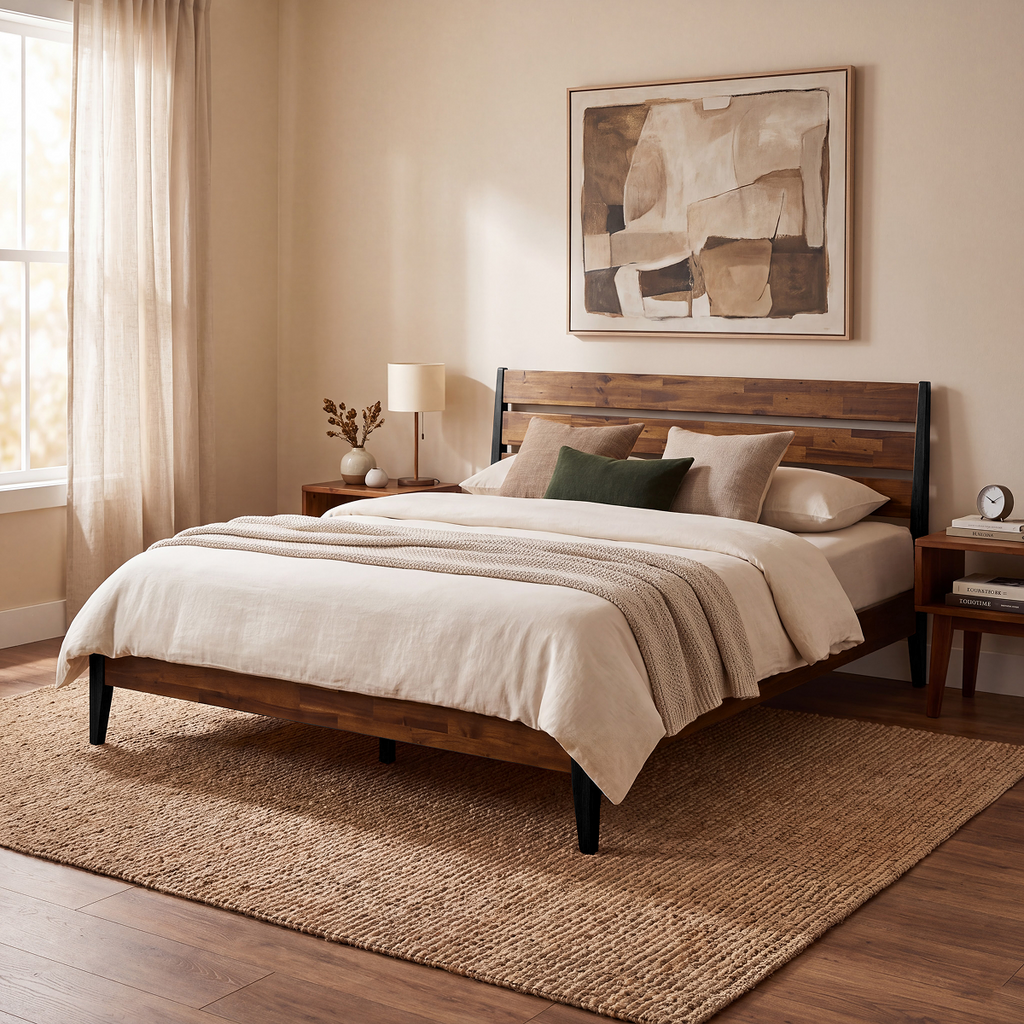 Emery Solid Wood Bed Frame