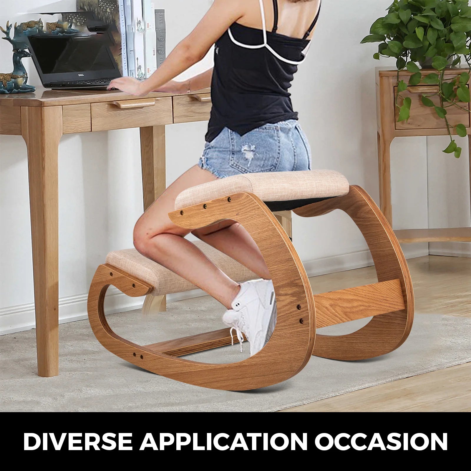 Ergonomic Kneeling Chair Stool W/ Thick Cushion