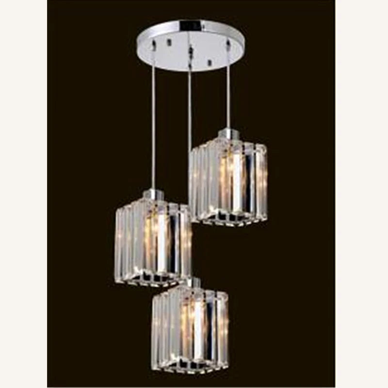Minimalist Modern K9 Crystal Ceiling Lamp Nordic Staircase Chandelier Creative Living Dining Room Fixtures Hanging Pandent Light
