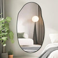 Irregular Wall Mirror, Black Asymmetrical Bathroom Mirror