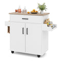 Kitchen Island Cart Rolling Kitchen Storage Island with Drawer