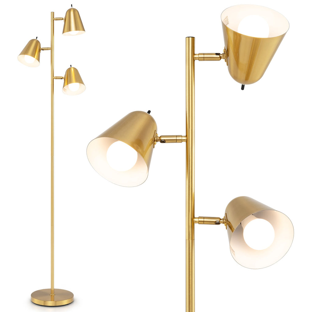 64 Inch 3-Light LED Floor Lamp