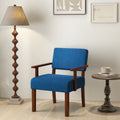 Linen Accent Chair with Soft Padded Seat and Backrest
