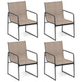 Dining Chairs Set of 4 Patio Chair with Breathable Seat and Backrest