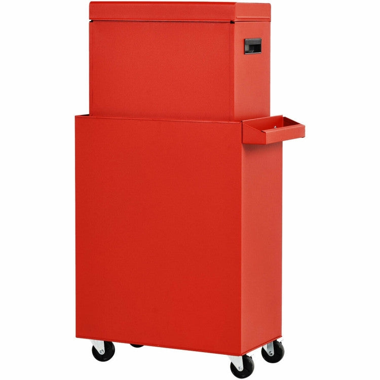 Red Heavy Duty Steel Lockable Rolling Tool Chest