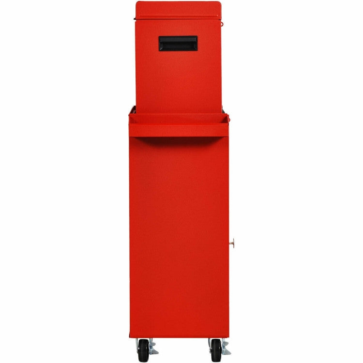 Red Heavy Duty Steel Lockable Rolling Tool Chest