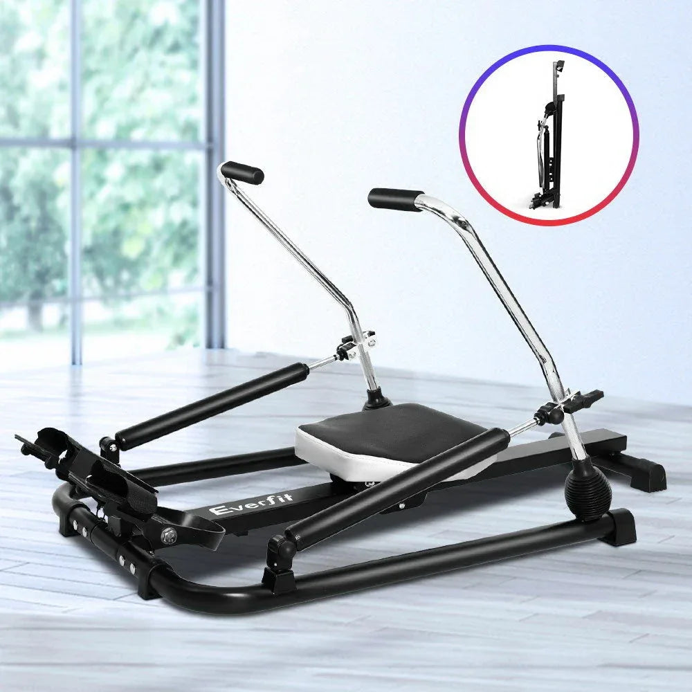 Everfit Rowing Exercise Machine Rower Hydraulic Resistance Fitness Gym
