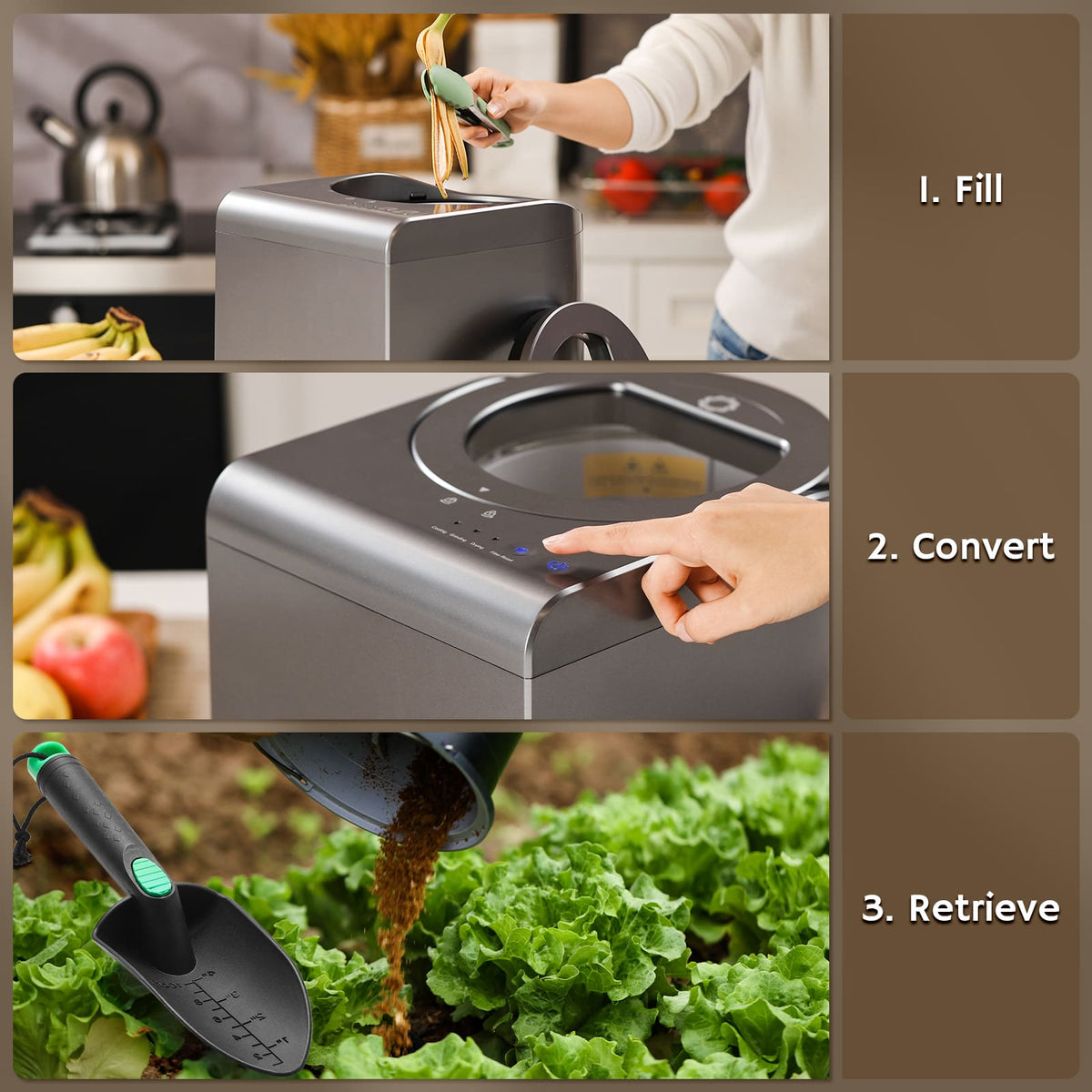 Electric Kitchen Composter, Visual Version