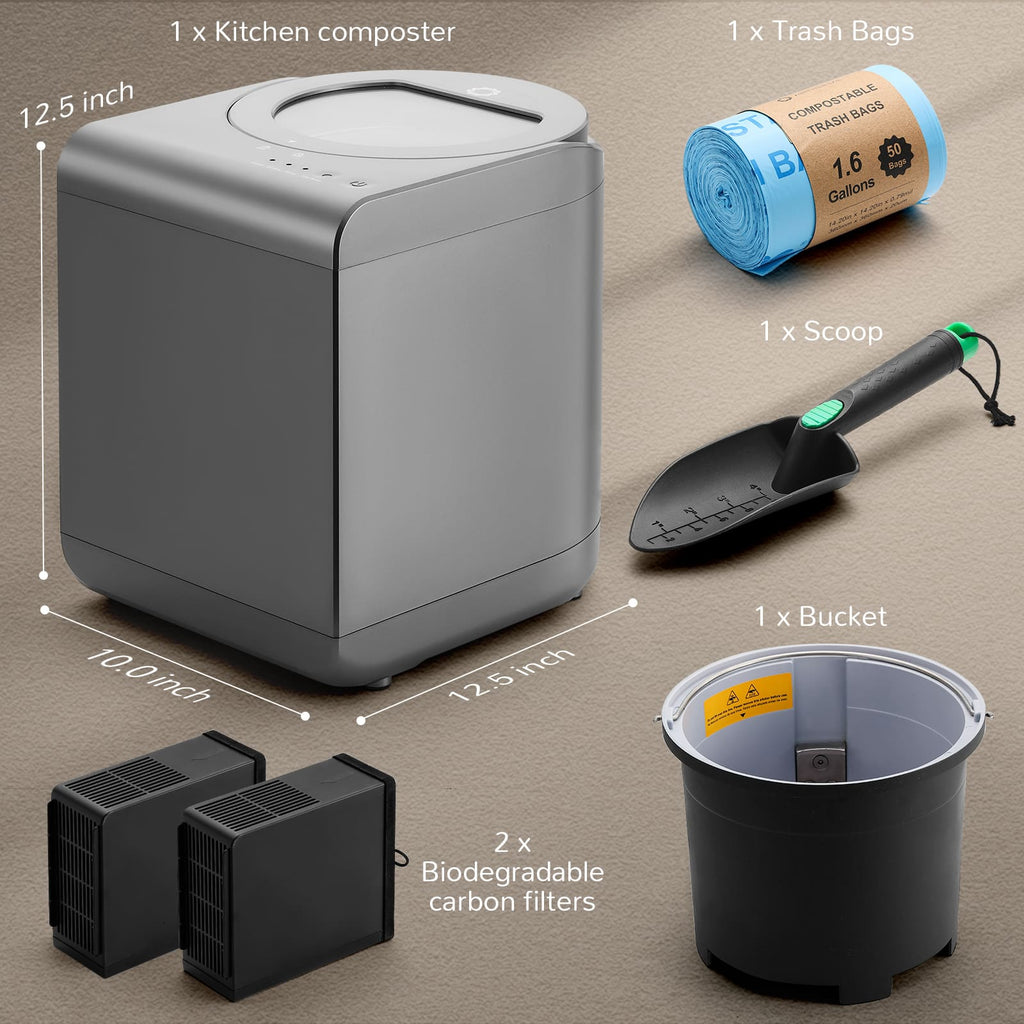 Electric Kitchen Composter, Visual Version