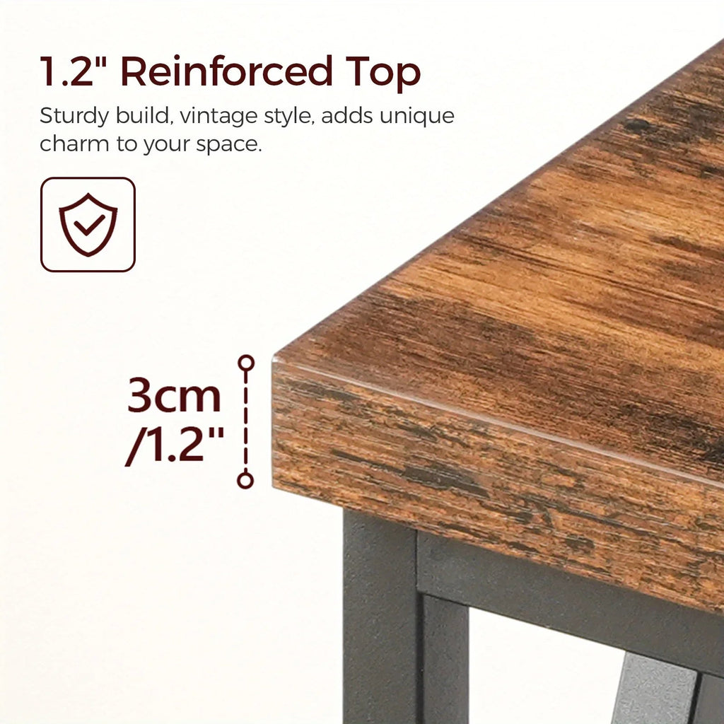 Rustic Brown And Black 70.9'' Extra Long Console Table