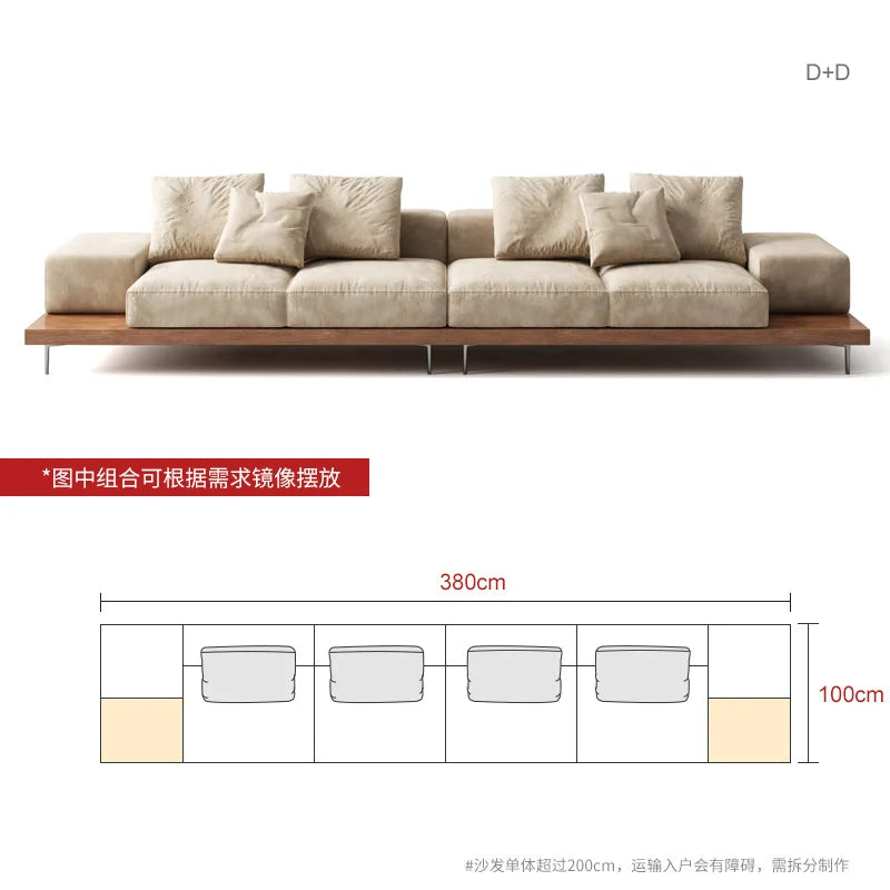 Japanese Style solid wood sofa