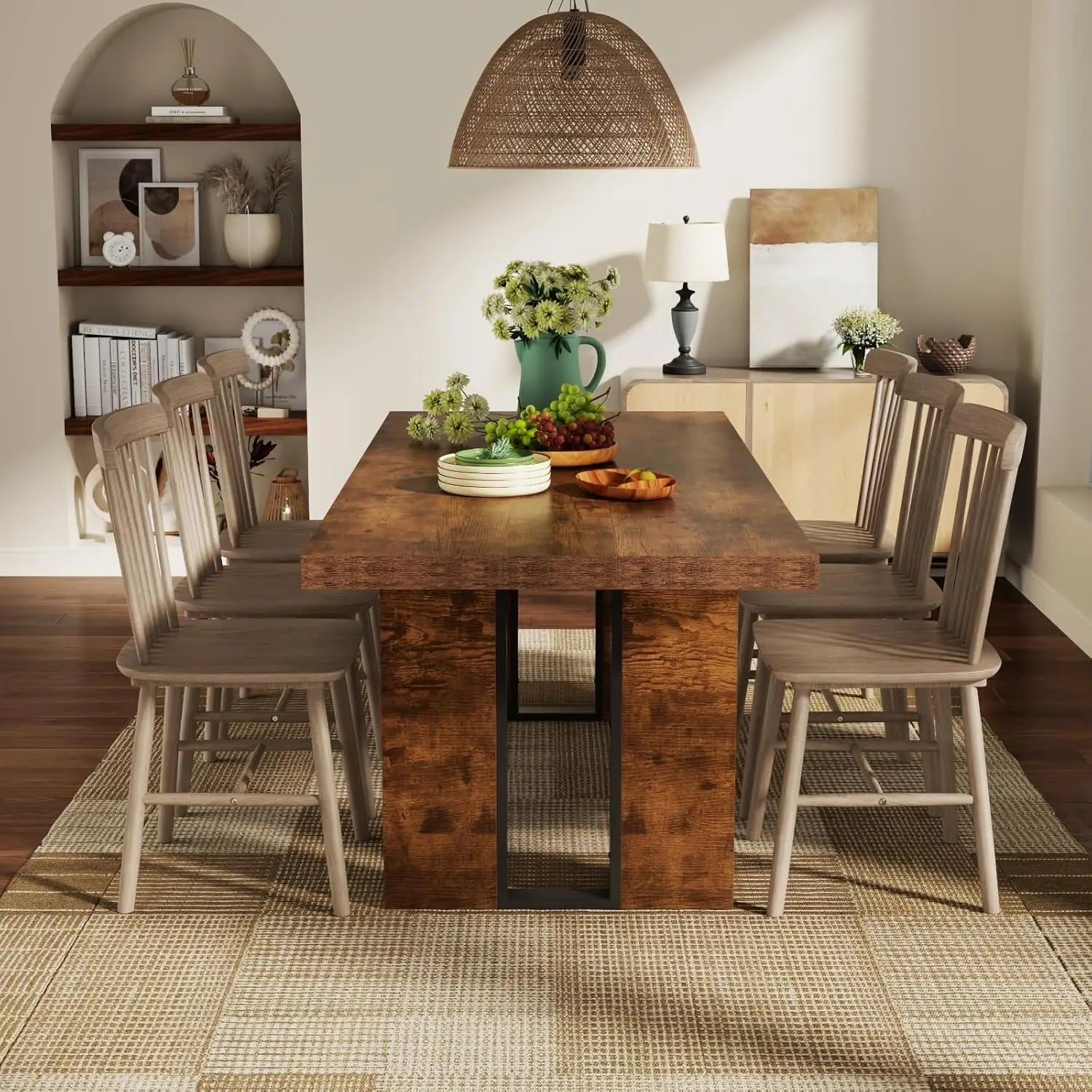 Rustic Dining Table Seats 6-8