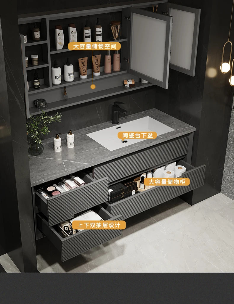 Bathroom Vanity Stone Slab Ceramic Basin