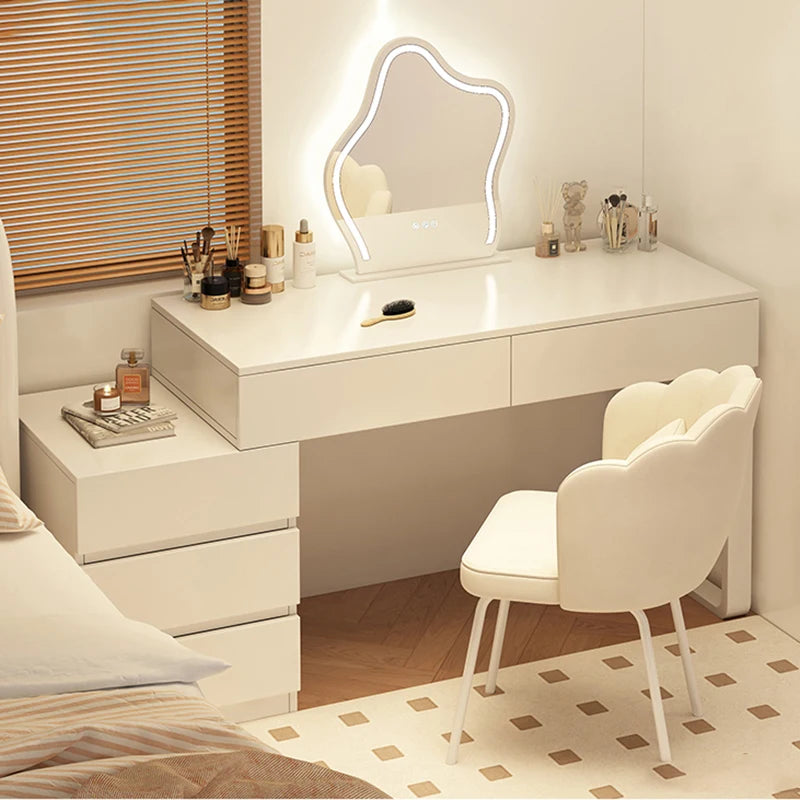 Elegant Minimalist Vanity Table Storage