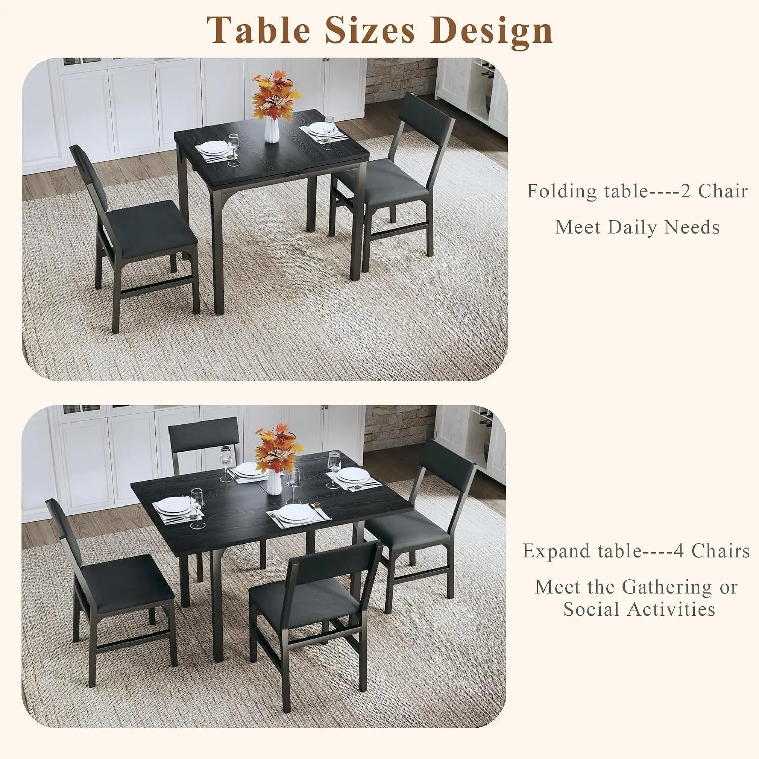 Dining Table Set for 4,