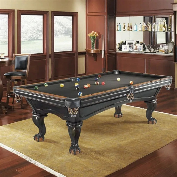 Luxury carved standard dining table convertible two-in-one pool table