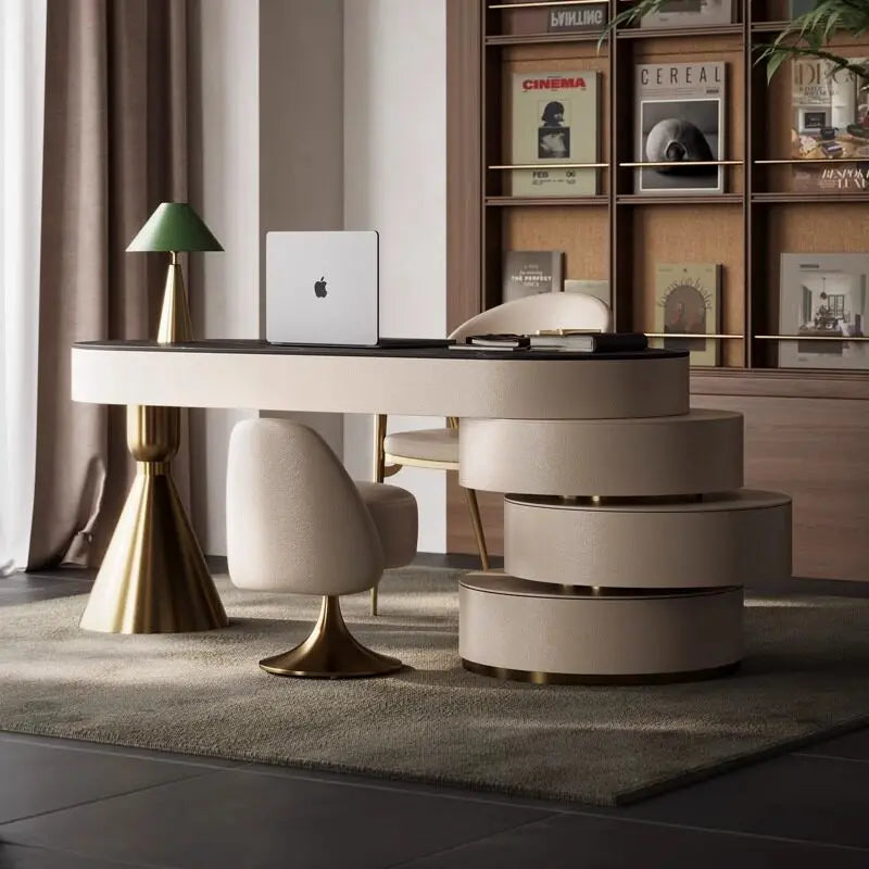 Italian Luxury Sintered Stone Modern Desk