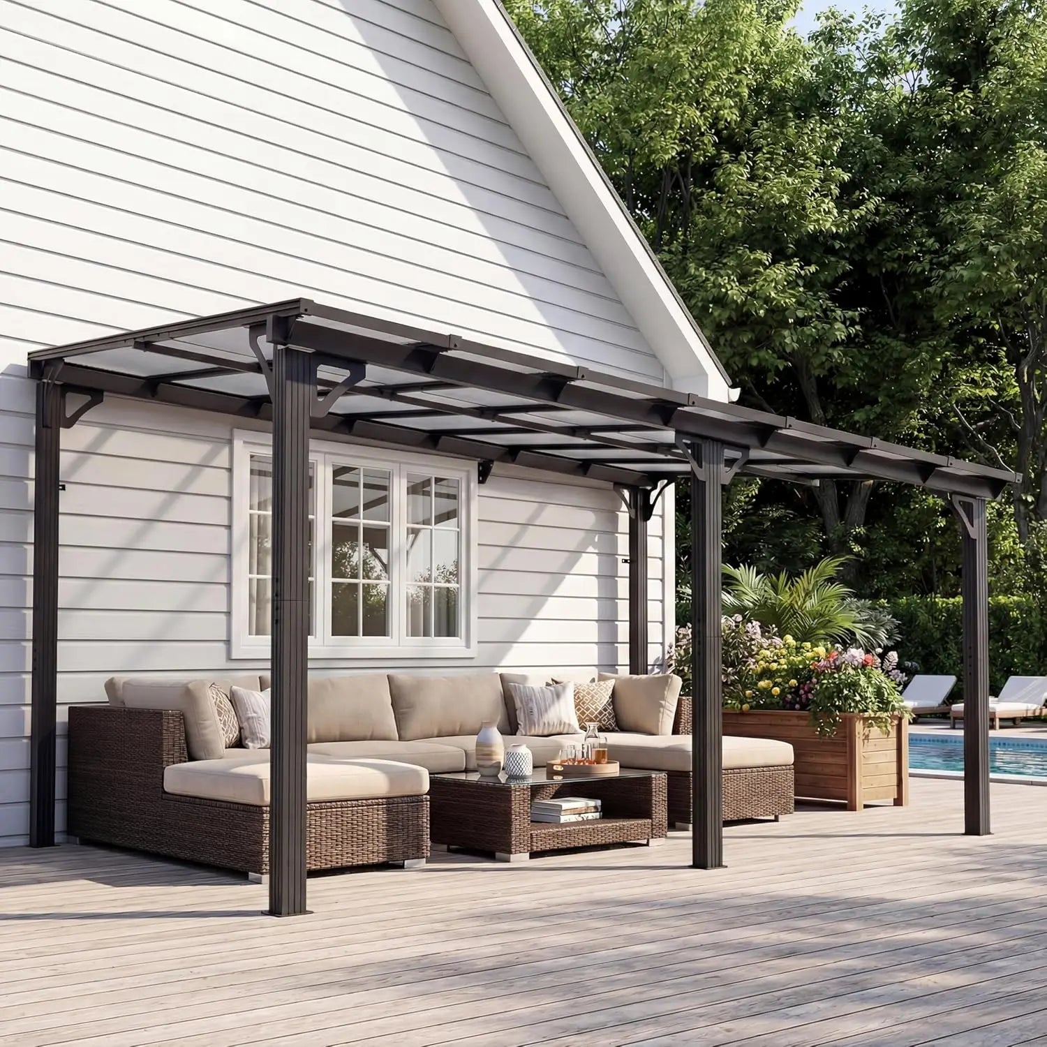 Lean to Gazebo, Pergolas and Gazebos  Awnings for Patio