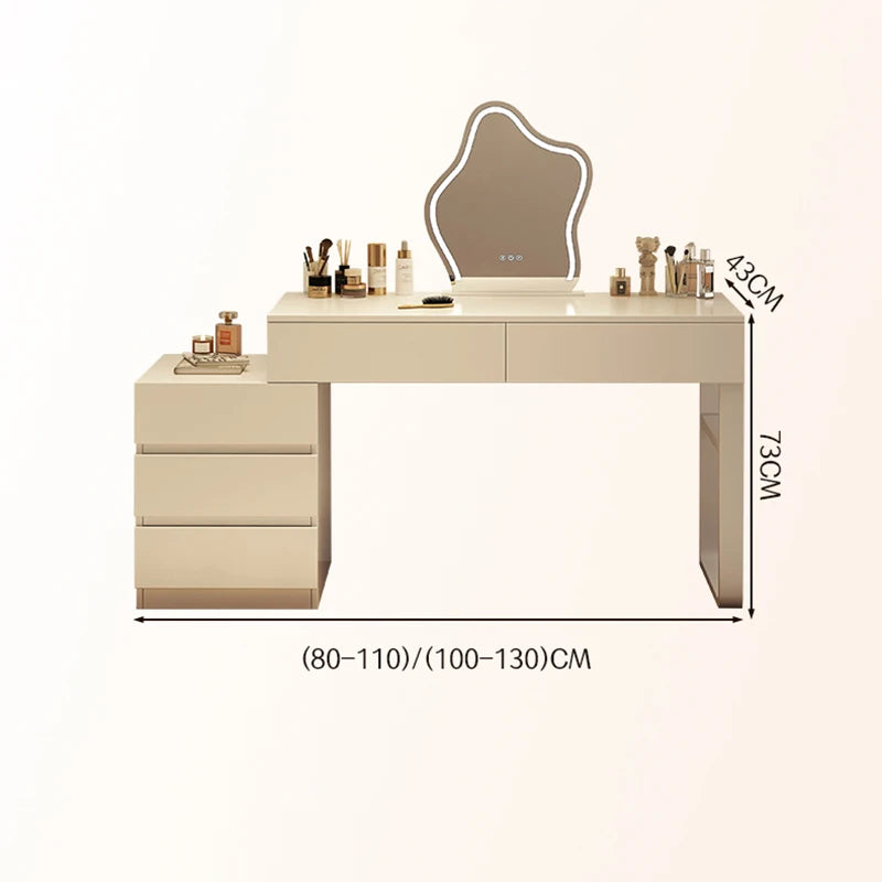 Elegant Minimalist Vanity Table Storage
