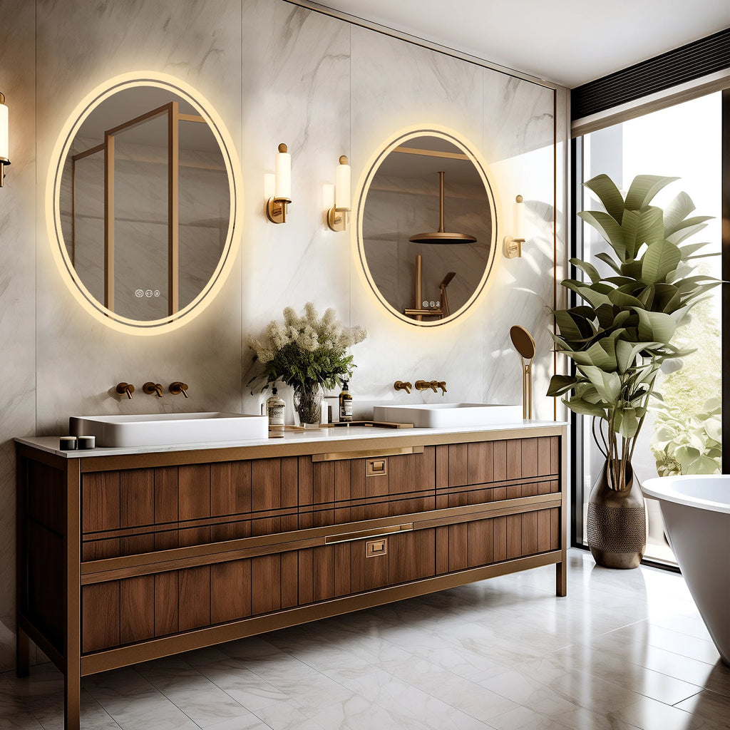LED Bathroom Backlit Round Vanity Mirror
