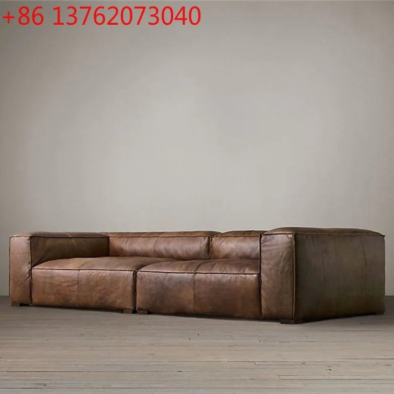 Italian minimalist living room retro sofa