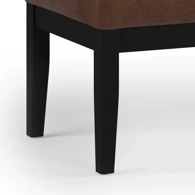 Lacey Tufted Ottoman Bench, Plush Upholstered Seating for Entryway Shoe Changing, Bedroom End of Bed or Living Room Lounge Area