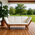 Wooden Outdoor Daybed Chaise Lounge