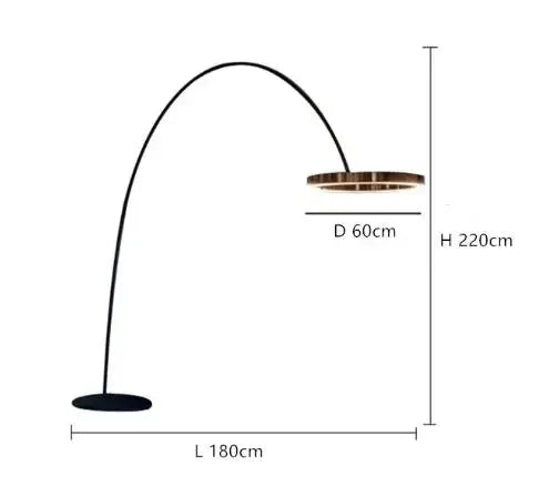 Designer Fishing Floor Lamp LED Living Room