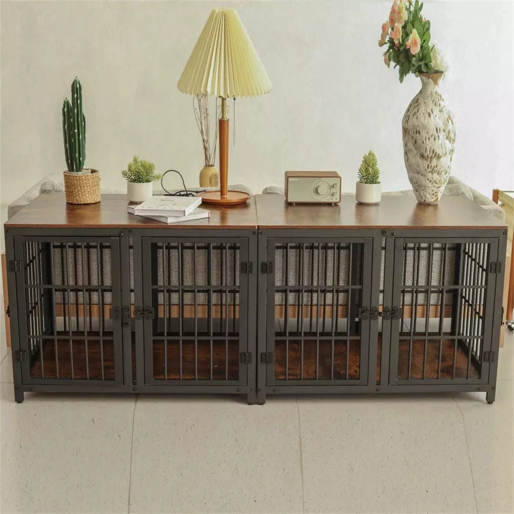 Ultra Thicken Dog Crate with Removable Divider
