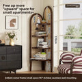 Retro bookshelf triangular corner cabinet rattan weaving living room screen partition study storage bedroom corner cabinet
