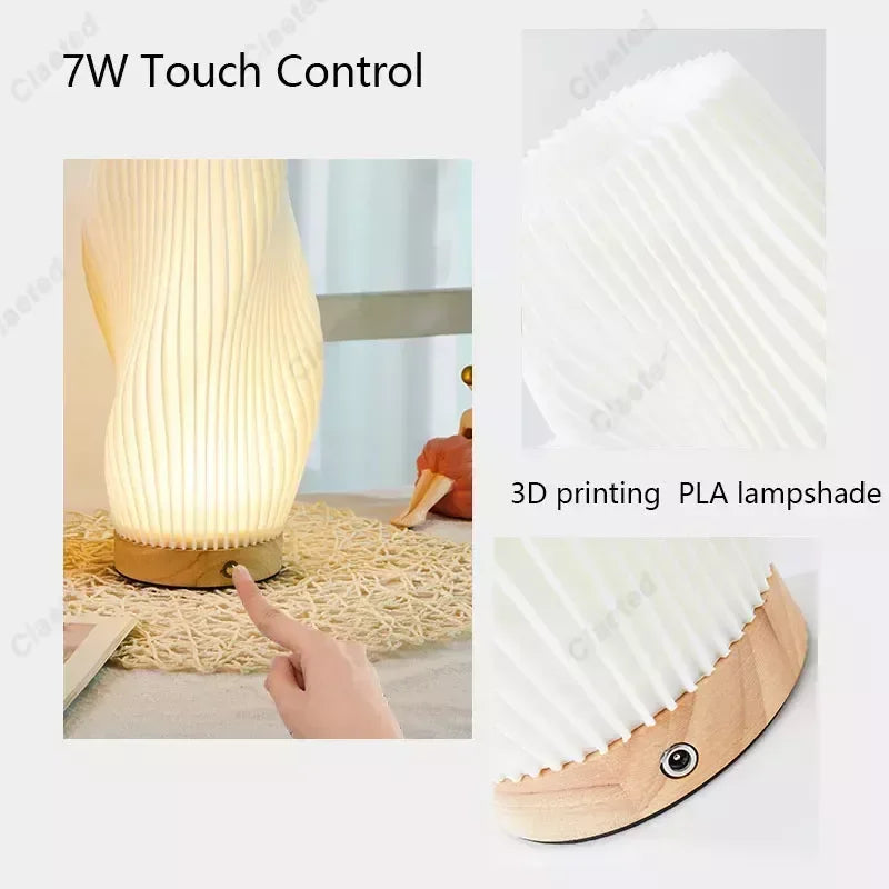 Wood Table Lamp For Bedroom