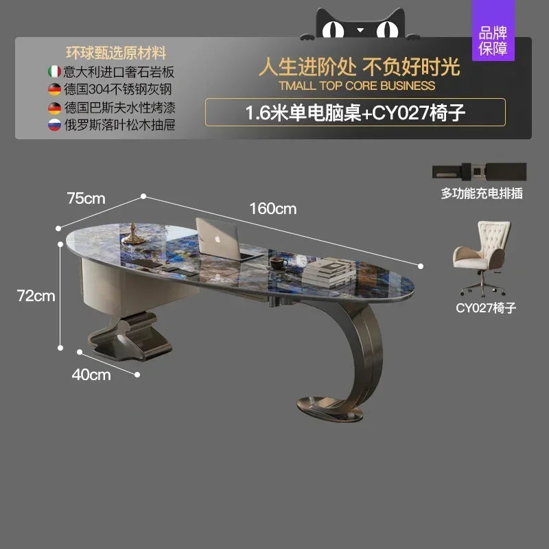 European Luxury Small-sized Italian Design Office Desk