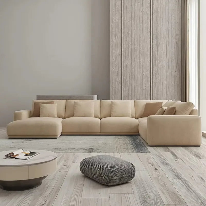 Beige Living Room Combination Sofa