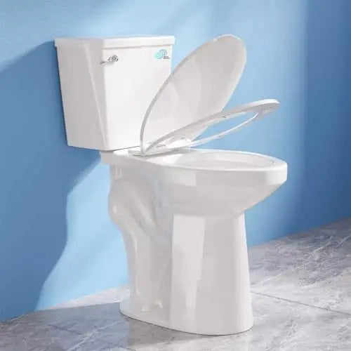 21 Inch High Toilet Elongated With Comfort Chair Seat, 1.28 Gpf Powerful Single Flush Extra Tall Toilet, 12 Inch Rough