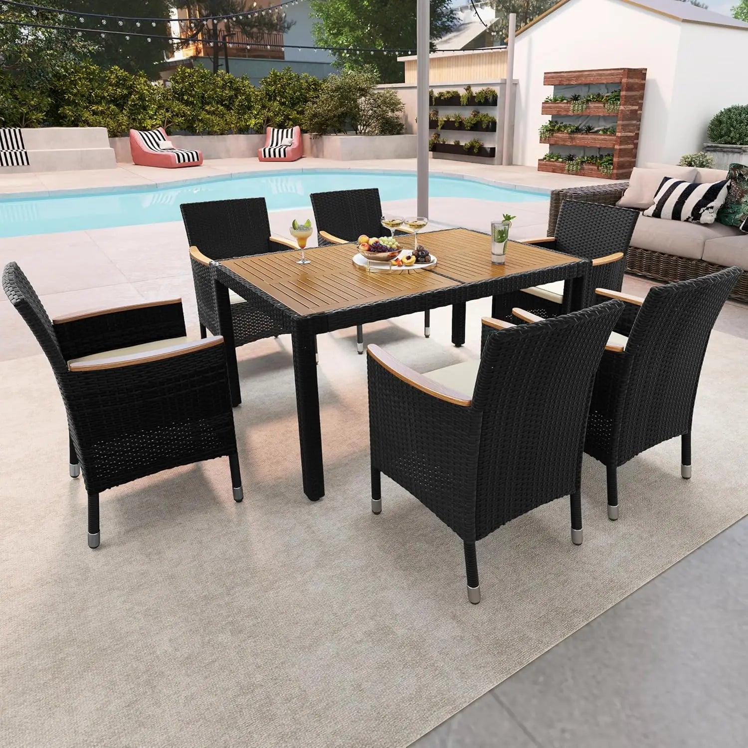 7 Piece Patio Outdoor Dining Set