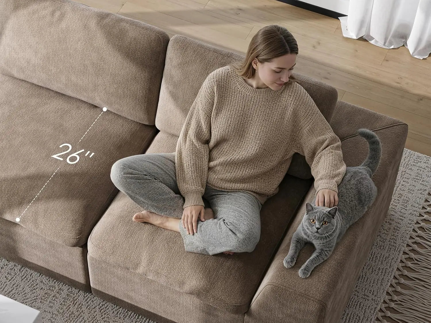Cloud Couch Modular Sectional Couches for Living Room Corner