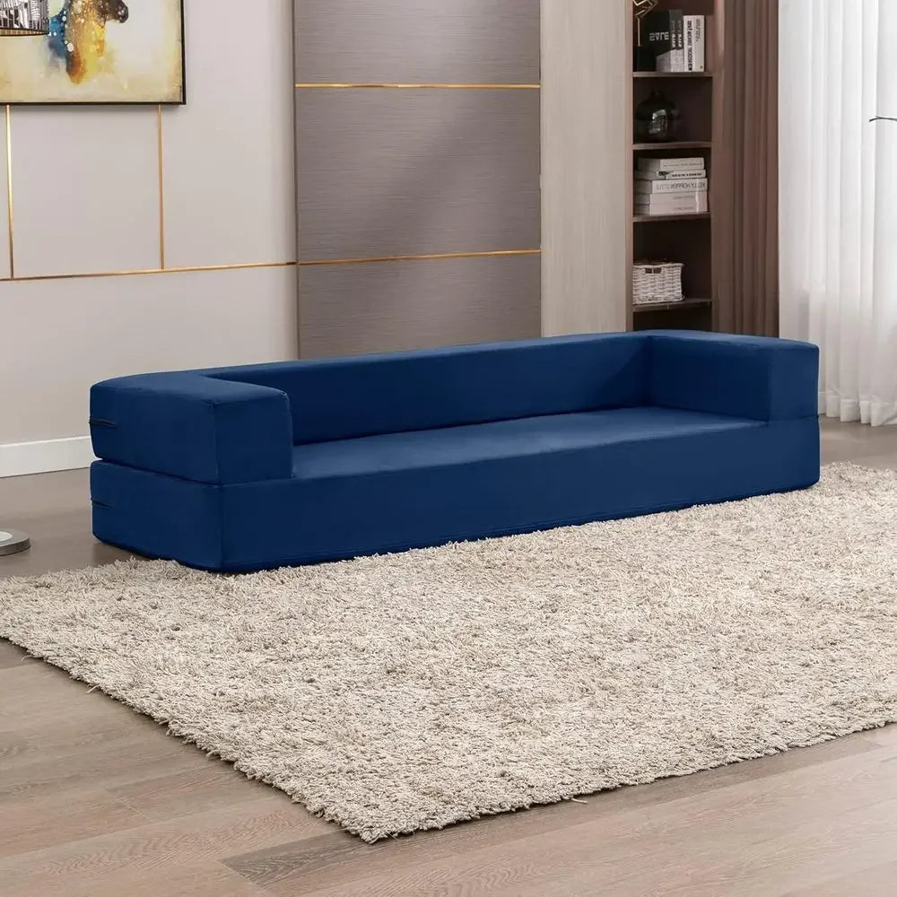 80 Convertible Sofa Bed with Ottomans,