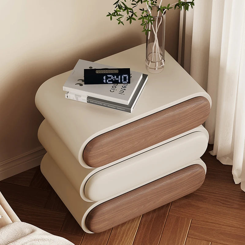 Unique Aesthetic Modern Design Bedside Table Elegant Nightstands