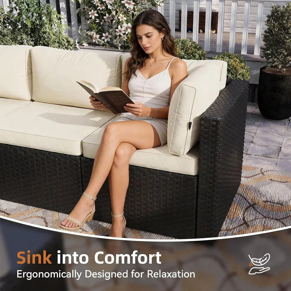 5-Piece Outdoor Sectional Sofa Set