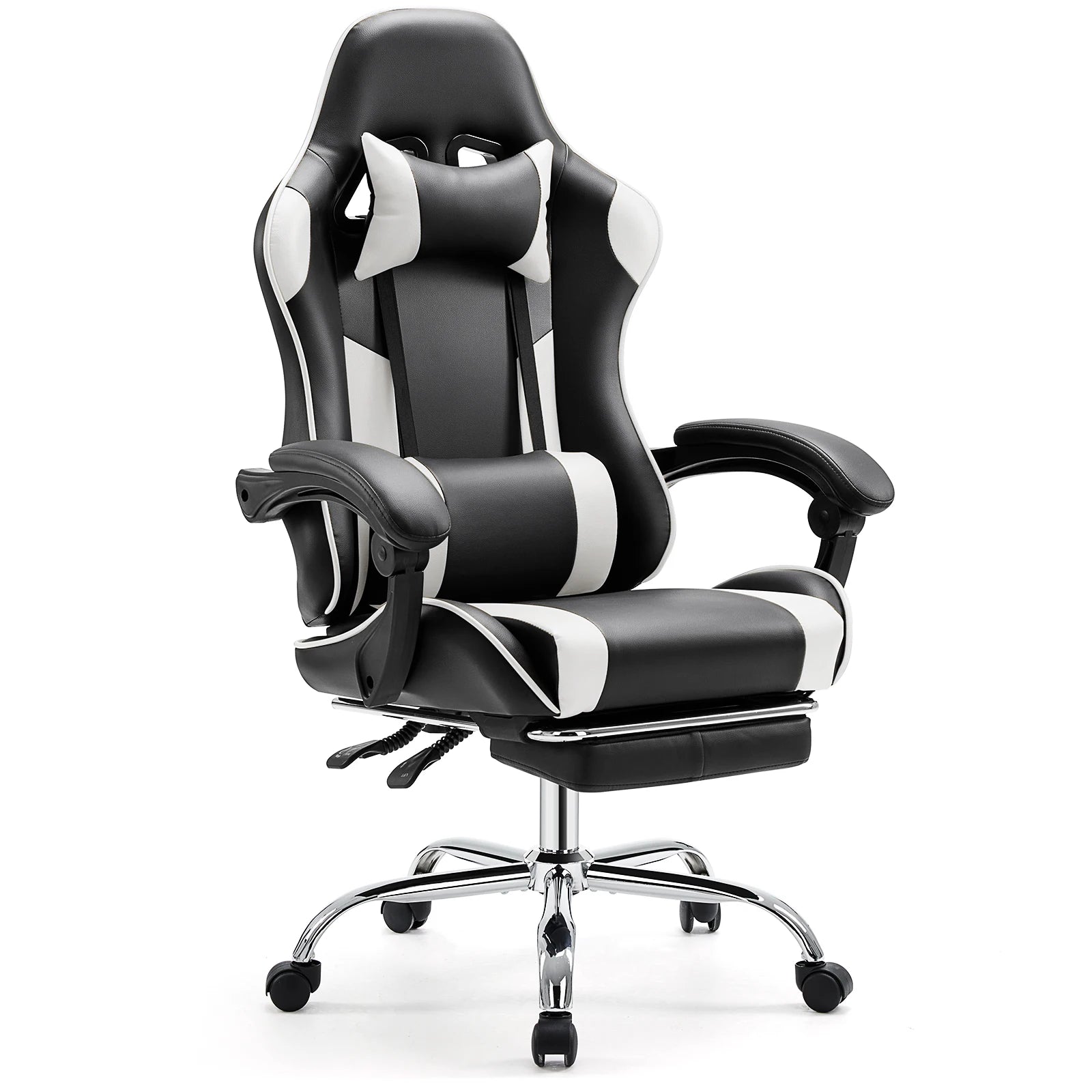 Ergonomic Office Gaming Chair with Footrest and Lumbar Support